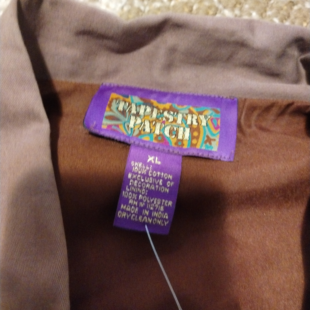 Tapestry Patch Sunflowers & Bees Jacket Vintage N… - image 5